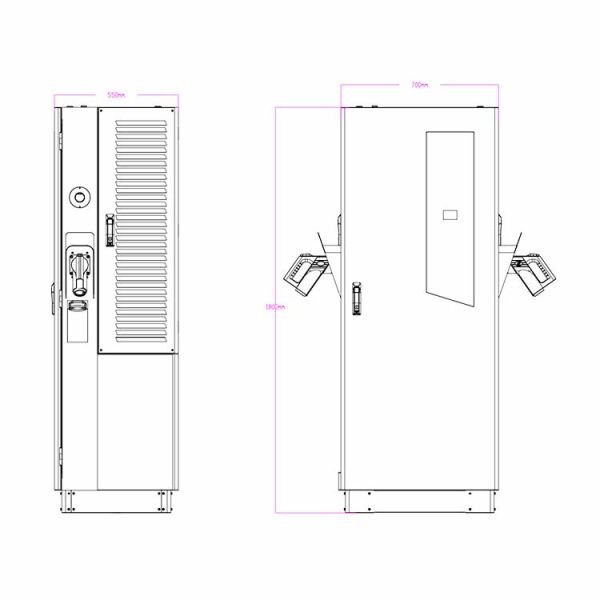 120 KW DC 200A Ticari Şarj Ünitesi
