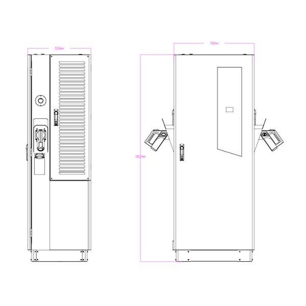 240 KW DC Ticari Şarj Ünitesi